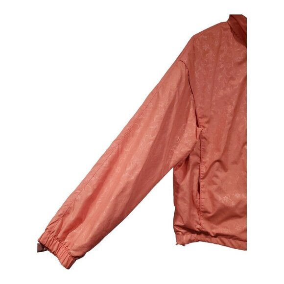 Cabela's Women's Full-Zip Peach Floral Lined Light Jacket Coat Size M - Picture 3 of 11